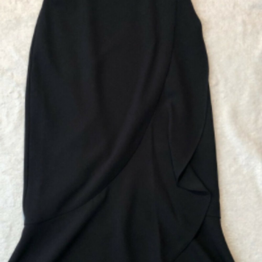 Rachel Roy Black Dress Ruffle Detail Size 0 - Picture 2 of 10